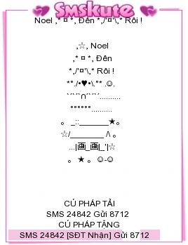 SMS kute chuc mung Giang sinh 2014 dep nhat