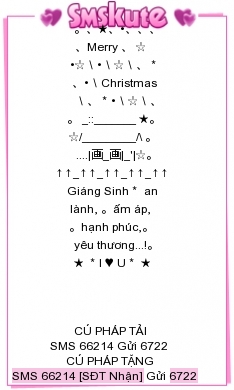 SMS kute chuc mung Giang sinh 2014 dep nhat