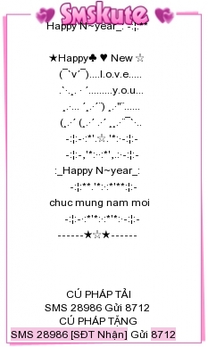 Tin nhan hinh chuc mung nam moi 2015