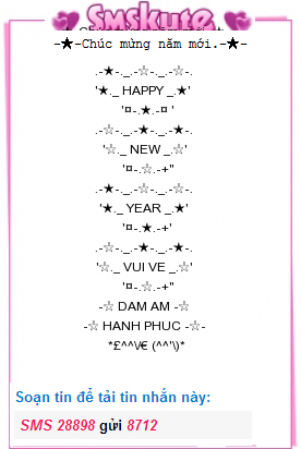 SMS kute chuc mung nam moi 2015