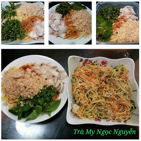Cach lam goi xoai tom kho chua ngot ngon cuoi tuan