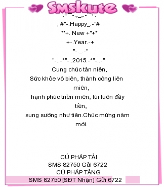 Tin nhan hinh chuc mung nam moi 2015