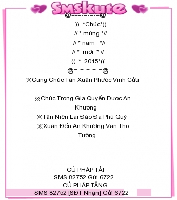 Tin nhan hinh chuc mung nam moi 2015