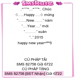 Tin nhan chuc tet 2015 hay va an tuong nhat