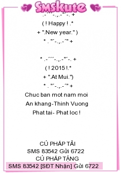 SMS kute chuc tet 2015 hay va y nghia nhat