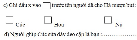 De thi hoc ki 2 lop 1 mon Tieng Viet nam 2015