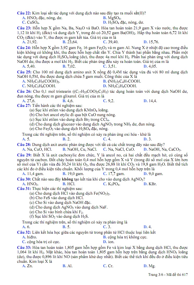 Dap an de thi dai hoc mon hoa khoi a nam 2013