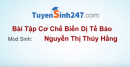 Hướng dẫn giải Kinh888 link không chặn Cơ chế biến dị tế bào