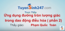 Ứng dụng vòng tròn lượng giác trong dao động điều hòa