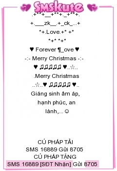 SMS kute chuc Giang sinh 2015 dep nhat