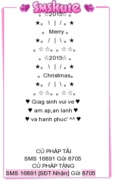 SMS kute chuc Giang sinh 2015 dep nhat