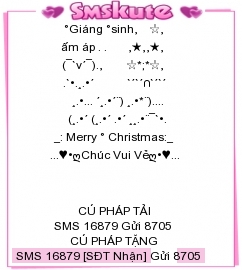 SMS kute chuc Giang sinh 2015 dep nhat