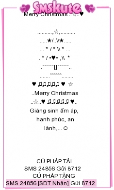 SMS kute chuc Giang sinh 2015 dep nhat