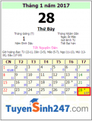 Tết 2017 vào ngày mấy dương lịch?