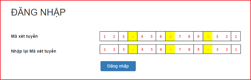 Huong dan nop le phi xet tuyen vao truong nhom GX