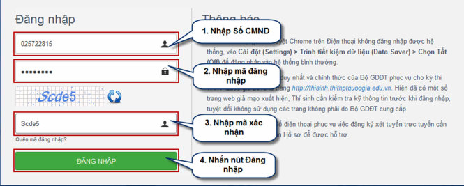Quy trình nộp hồ sơ đăng ký xét tuyển trực tuyến 