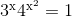 ${3^{rm{x}}}{4^tbl_{rm{x^2}}} = 1$