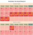 Lịch nghỉ tiết 2017 của học sinh Hà Nội là 8 ngày