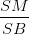 dpi{100} {{SM} over {SB