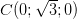 dpi{100} C(0;sqrt 3 ;0)