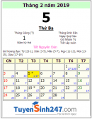 Tết 2019 vào ngày mấy dương lịch?