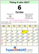 Giỗ tổ Hùng Vương năm 2017 vào ngày mấy?