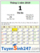 Tết dương lịch 2019 vào thứ mấy?