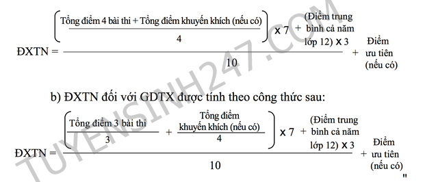 Video cach tinh diem xet tot nghiep THPT nam 2019