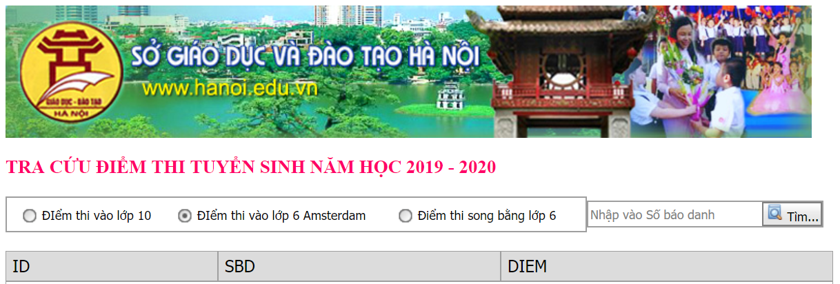 Trường THPT chuyên Hà Nội - Amsterdam công bố điểm thi vào lớp 6