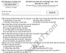 Đề thi cuối kì 1 môn Địa lớp 12 - Sở GD Đắk Nông 2023 (Có đáp án)