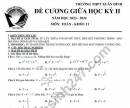 Đề cương ôn tập giữa kì 2 môn Toán lớp 11 năm 2024 - THPT Xuân Đỉnh