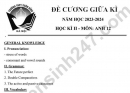 Đề cương ôn tập giữa kì 2 môn Anh lớp 12 năm 2024 - THPT Xuân Đỉnh