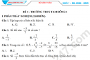 Đề thi giữa HK1 Toán lớp 7 - THCS Tam Đông 1 năm 2024 (Đề minh họa)