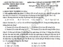 Đề thi học kì 2 lớp 9 môn Toán 2026 - THCS Kim Đồng