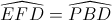 \widehat{EFD}=\widehat{PBD}
