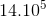 14.10^{5}