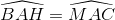 \widehat{BAH}=\widehat{MAC}