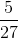 \frac{5}{27}