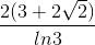 \frac{2(3+2\sqrt{2})}{ln3}