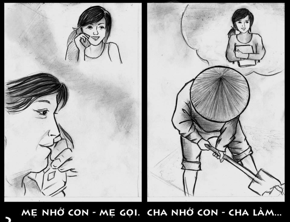 Xuc dong voi bo anh danh tang cha me mua le vu lan