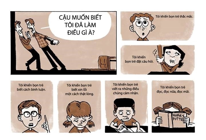 Truyen tranh y nghia ngay nha giao Viet Nam 20/11