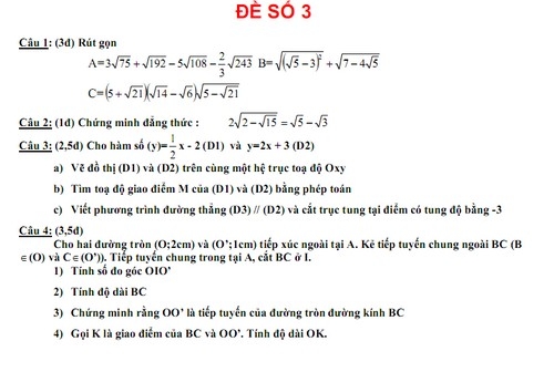 De thi hoc ki 1 lop 9 mon toan nam 2013 (P1)