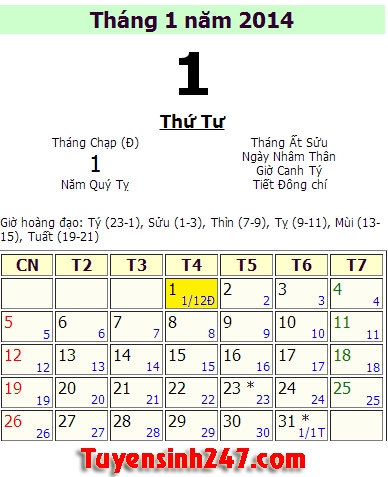 tet duong lich 2014