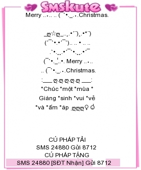SMS kute chuc mung giang sinh 2013 cuc dep