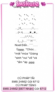 SMS kute chuc mung giang sinh 2013 cuc dep