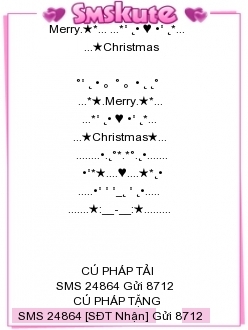 SMS kute chuc mung giang sinh 2013 cuc dep