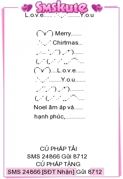 SMS kute chuc mung giang sinh 2013 cuc dep